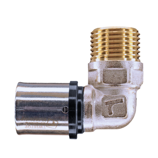 Picture of PressIT Heating/Water 90degrees Bend with Male Thread 20x3/4''