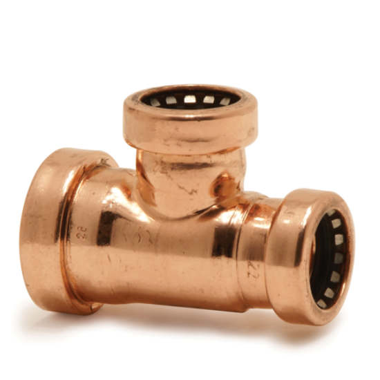 Picture of Pegler Tectite Push-Fit Reduced End and Branch Tee 28x22x22